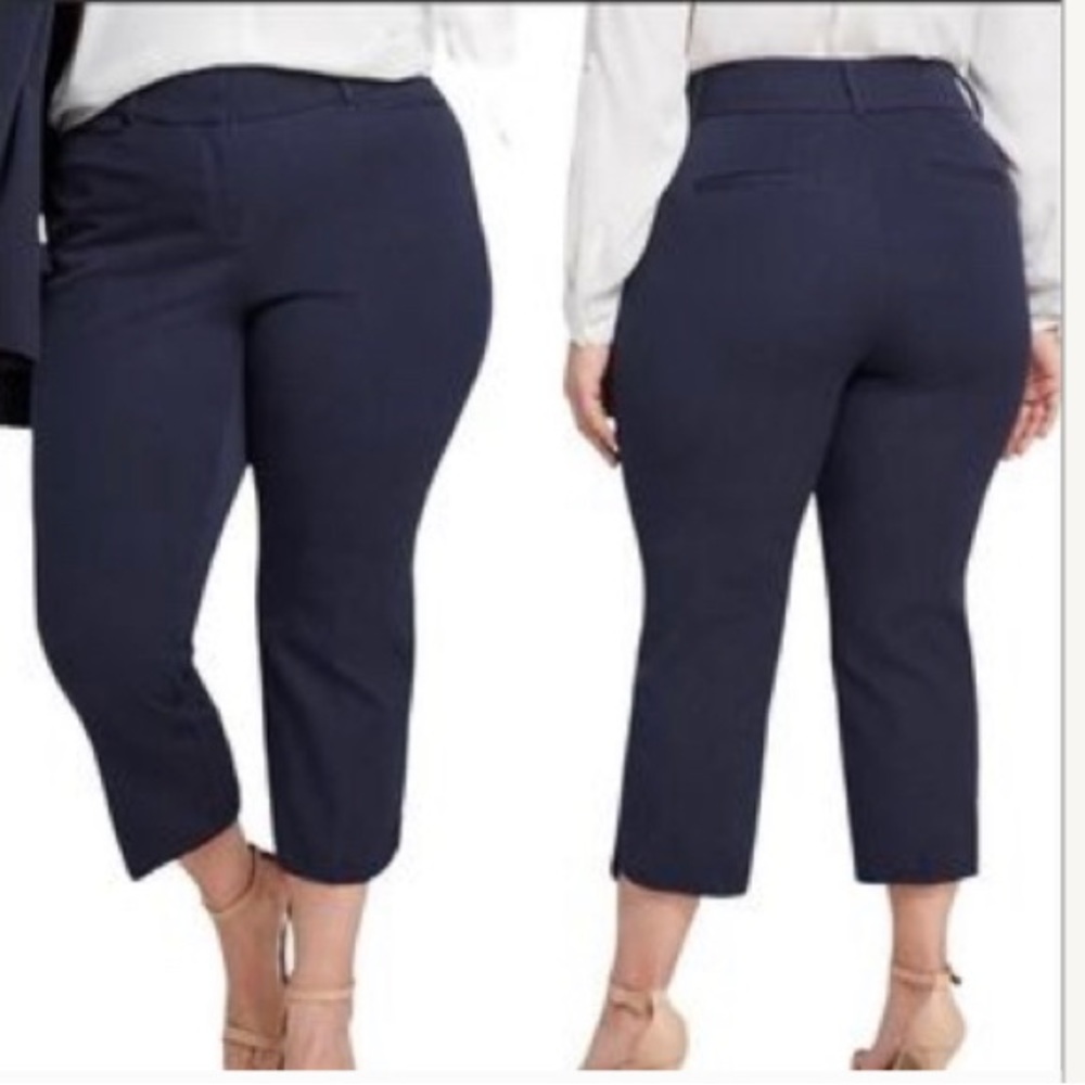 NWT Lane Bryant The Allie Skinny Crop Pants Navy Plus Size 16W - Picture 7 of 8